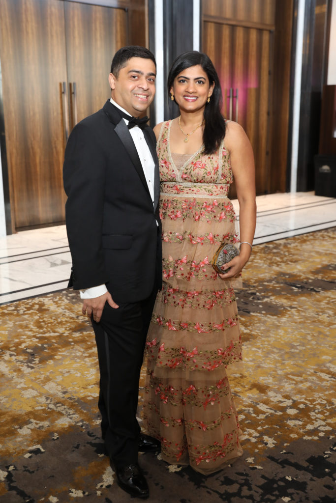 Drs. Vivek & Ishwaria Subbiah at the TUTS 50th anniversary gala at the Post Oak Hotel. (Photo by Priscilla Dickson)