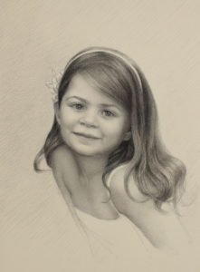 Elyse, charcoal on paper, 18 x 12