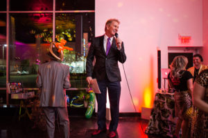 Frank Billingsley at Lawndale’s A Kitschy Evening (Photo by Laura Burlton)