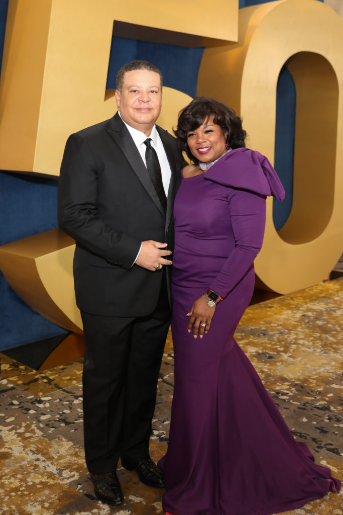 Frank & Demetra Jones at the TUTS 50th anniversary gala at the Post Oak Hotel. (Photo by Priscilla Dickson)