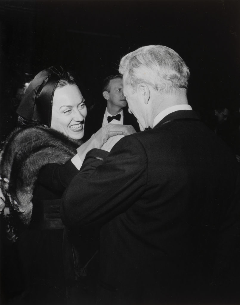 Ready for their close-up: Gloria Swanson and Harris Masterson III on opening night of "God and Kate Murphy," 1959. Photo courtesy of MFAH Press.