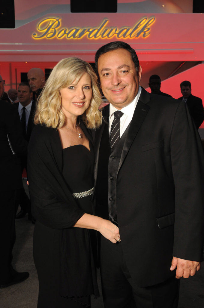 HPD Chief Art Acevedo and his wife Tanya at the San Luis Salute in Galveston.   (Dave Rossman Photo)