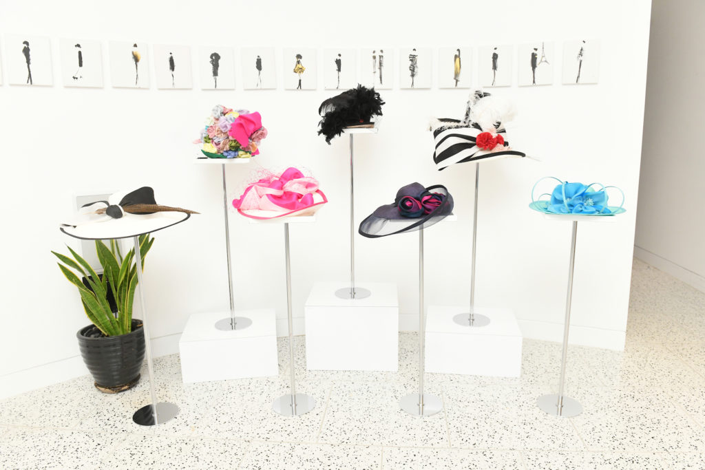 A glorious display of spring hats at the Bo's Place fashion preview at Tootsies.  (Photo by Daniel Ortiz)