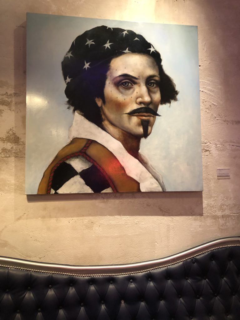 "Star Walker" by Michele Mikesell is displayed in the hotel's restaurant. 