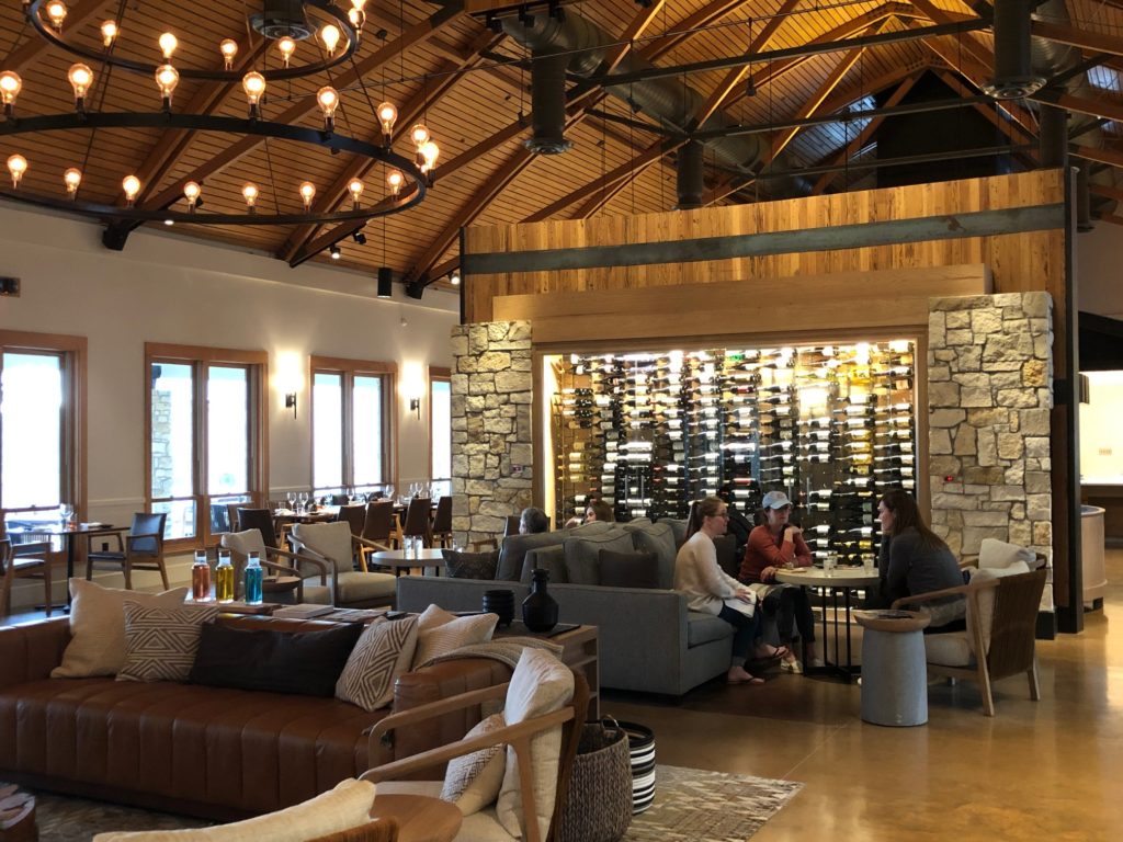 The Nest Bar and Lounge is a happy gathering place for guests at Miraval Austin. (Photo by Shelby Hodge)