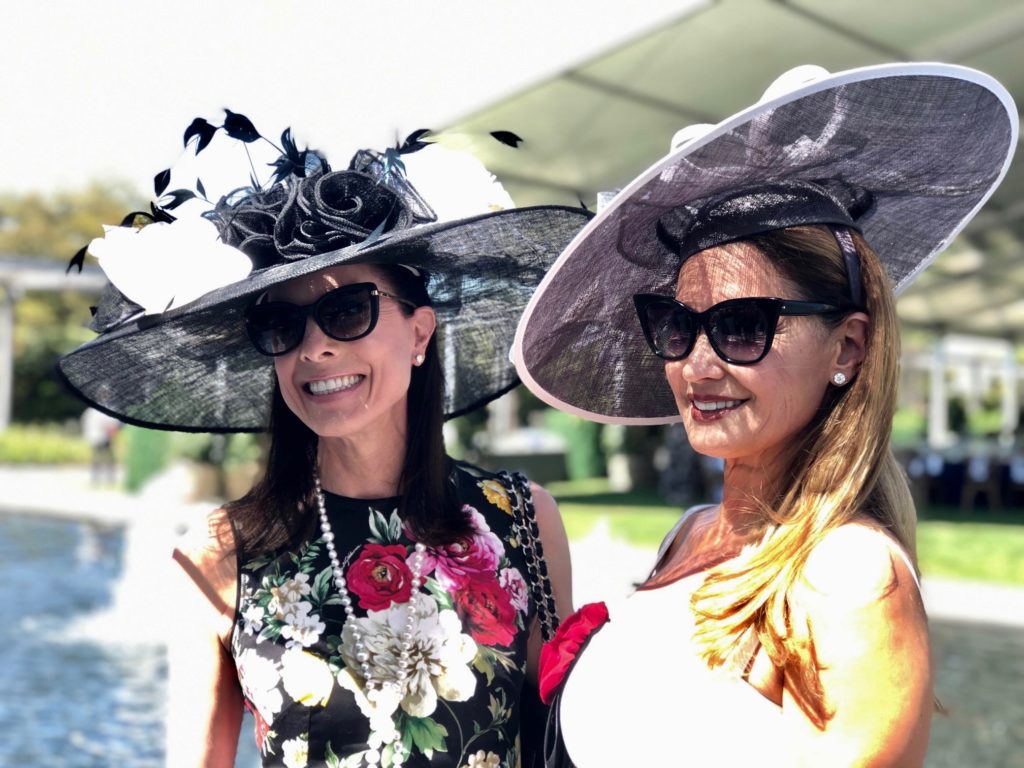 Karen Payne, Varda Dror Field  at the Hermann Park Conservancy 'Hats in the Park' luncheon. (Photo by Shelby Hodge)