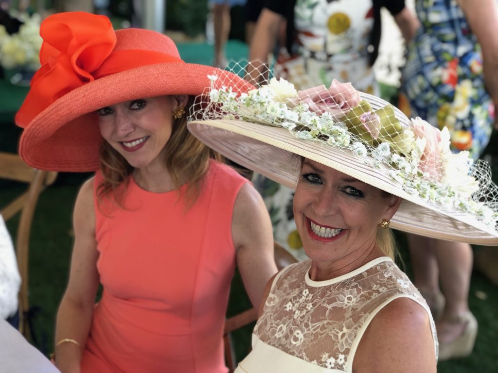 A beautiful portrait of Kaitlyn Scheurich and Rosemary Schatzman at the Hermann Park Conservancy 'Hats in the Park' luncheon. (Photo by Shelby Hodge)