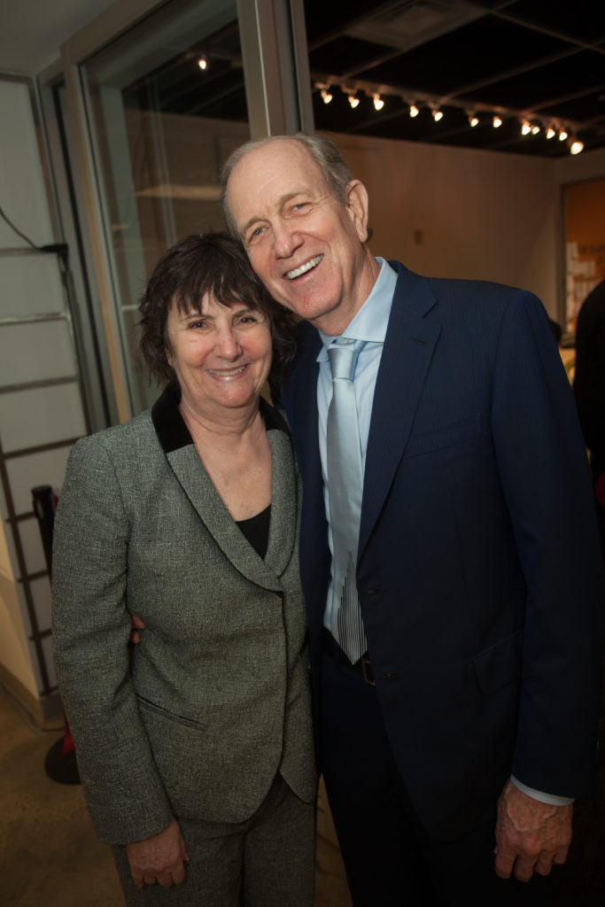 Leslie & Brad Bucher at the Houston Center for Contemporary Craft  opening of the Danish Arts Foundation jewelry collection. (Photo by Katy Anderson)