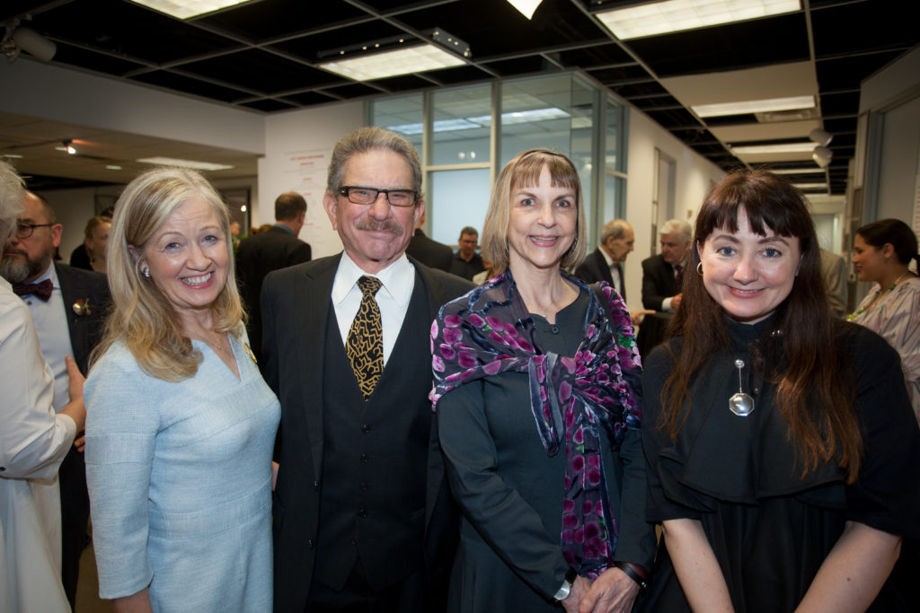 Anna Thomsen Holliday, Marshal & Victoria Lightman, Janne Hansen at the Houston Center for Contemporary Craft opening of the Danish Arts Foundation jewelry collection. (Photo by Katy Anderson)