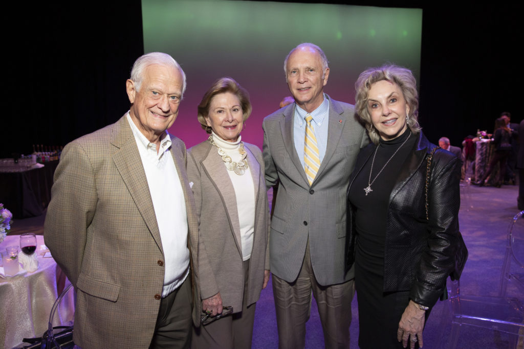 Jack & Anne Moriniere, John & Linda Hagerman at Houston Methodist's The Society for Leading Medicine dinner at Houston Ballet Center for Dance. (Photo by Jenny Antill Clifton)