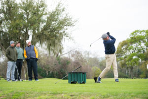 Jim Peterson, Frank Vandiver, Jeff Burkett, Richard Rothfelder (swinging) (Photo by CJ Martin)