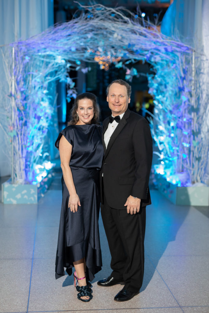 Kay & Brandon Lobb at the Houston Museum of Natural Science gala, held at the museum. (Photo by Mike Rathke)