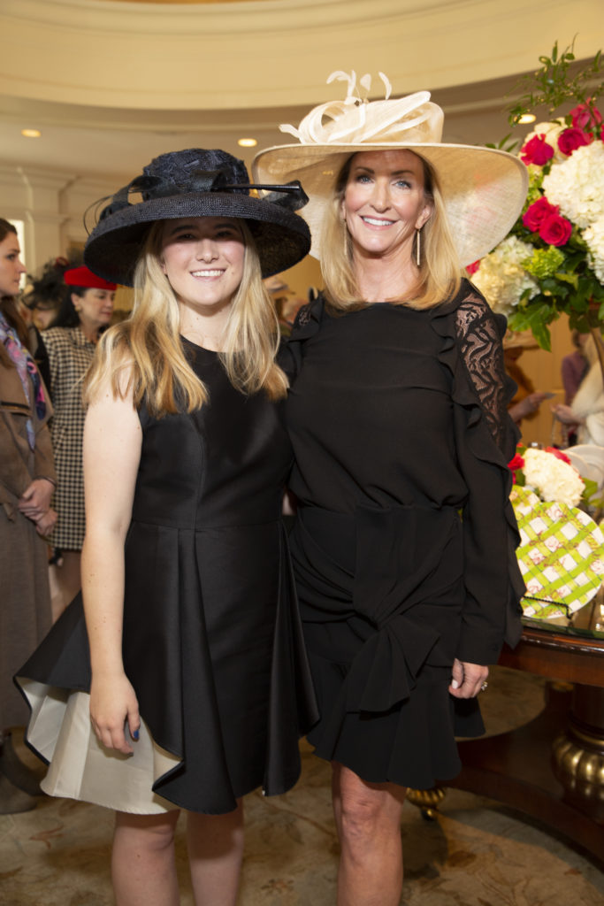 Kim Moody and daughter Makell Moody at the Easter Seals of Greater Houston Hats Off to Mothers luncheon. (Photo by Jenny Antill Clifton)