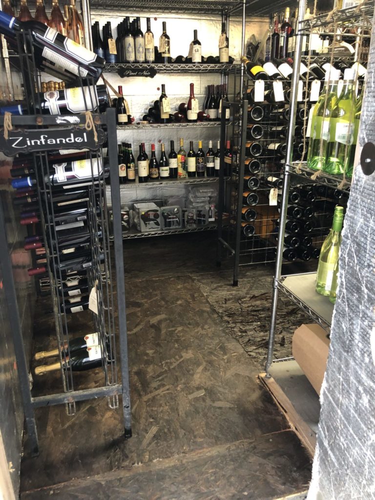 The chilled wine room in Pop-A-Top Bottle Shop's La Grange location.