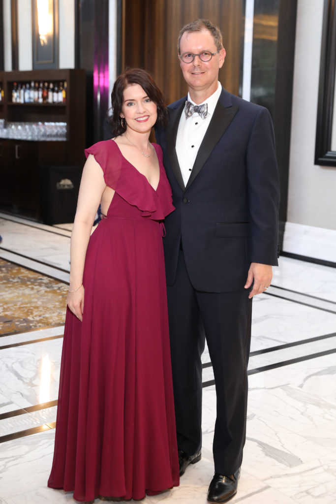 Larissa & Scott Ipsen at the TUTS 50th anniversary gala at the Post Oak Hotel. (Photo by Priscilla Dickson)