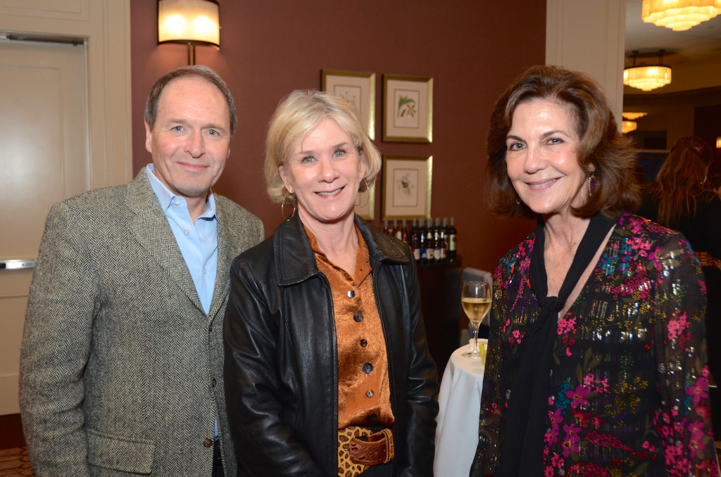 Marcel & Mary Barone, Jereann Chaney at Houston Center for Photography 2019 Print Auction. (Photo by Roswitha Vogler)