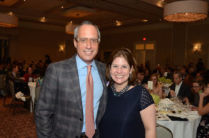 Mark Sullivan, co-chair Libbie Masterson at Houston Center for Photography 2019 Print Auction. (Photo by Roswitha Vogler)