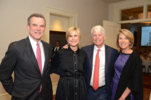 Mike Dumas, Sharon Lederer & Ellis Mills, Krista Dumas at Houston Center for Photography 2019 Print Auction. (Photo by Roswitha Vogler)