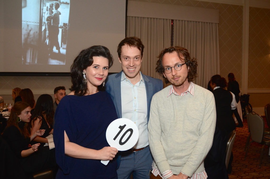 Molly Simpson & Patrice Abivin, Bucky Miller at Houston Center for Photography 2019 Print Auction. (Photo by Roswitha Vogler)