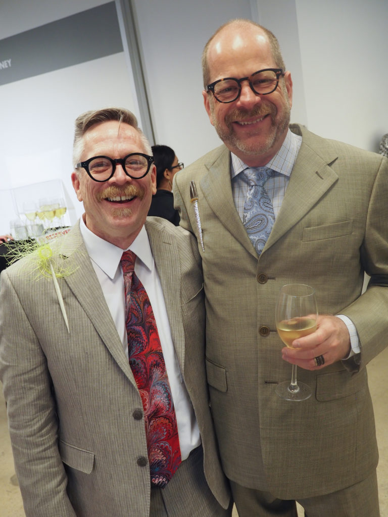 Edward Lane McCartney David Gooding at the Houston Center for Contemporary Craft opening of the Danish Arts Foundation jewelry collection. (Photo by Katy Anderson)