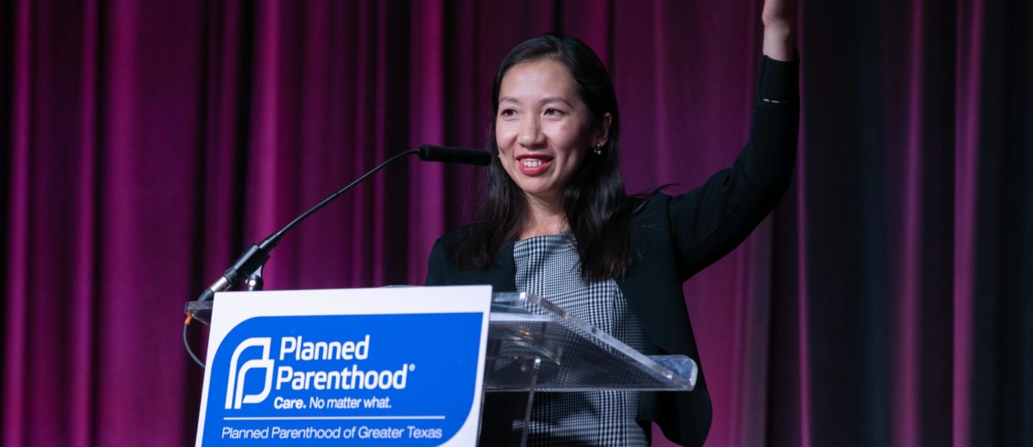 Dr. Leana Wen giving her keynote speech.
