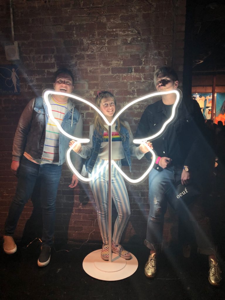 T.J. Griffin, Stella Wrubel, Reed Robertson at the Kacey Musgraves concert at The Bomb Factory (Photo by Stella Wrubel)