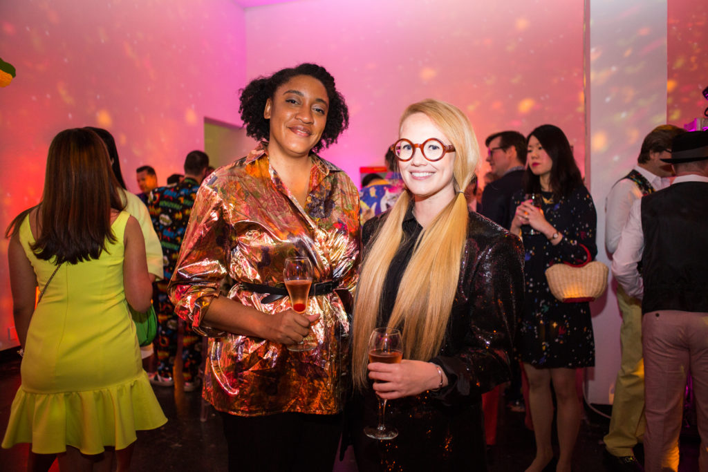 Regina Agu, Virginia Lee Montgomery at Lawndale's A Kitschy Evening (Photo by Laura Burlton)