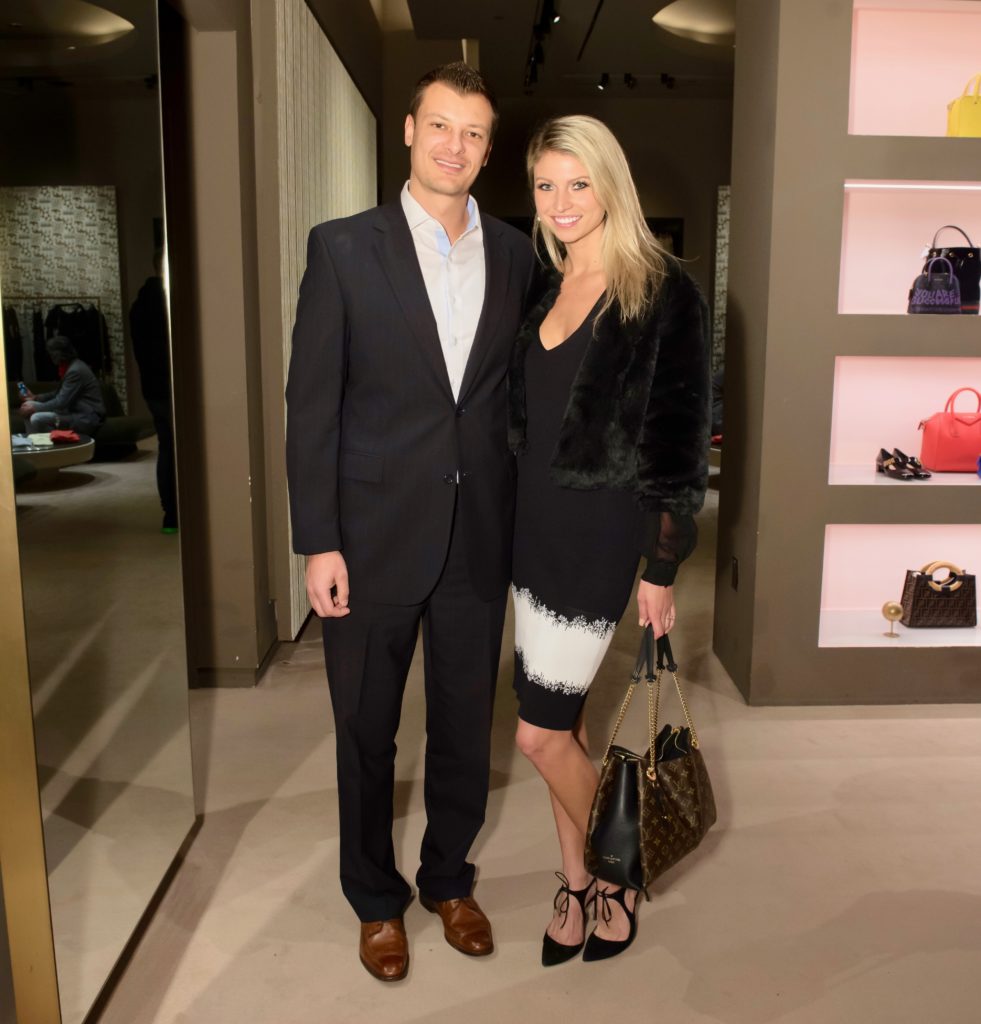 Ryan Reisner and Ashlyn Anderson at the Contemporary Arts Museum Houston gala kick-off at The Webster. (Photo by Emile C. Browne)