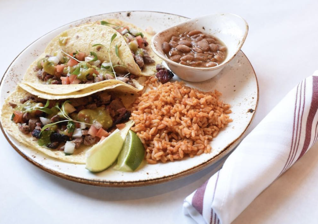 This Tex-Mex features its fair share of barbecue. 