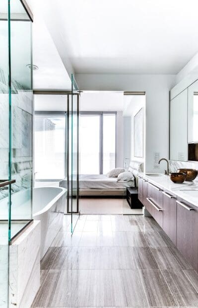Bleu Ciel features two-,three-,and four-bedroom residences. 