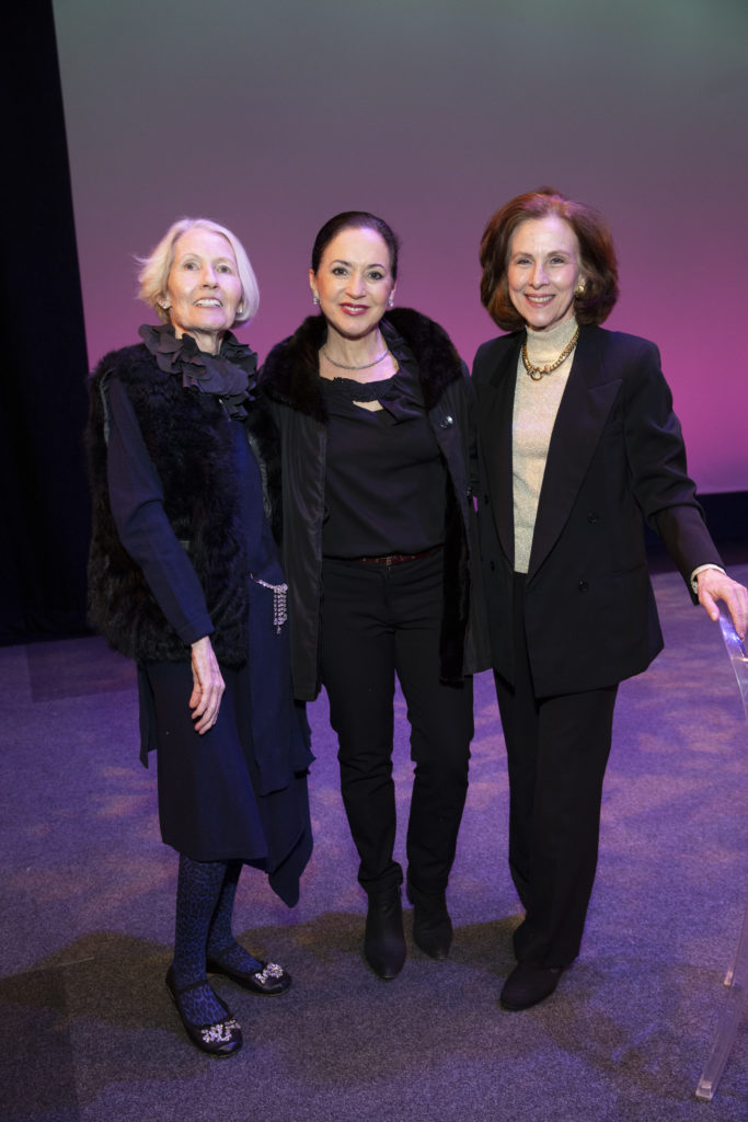 Sheila Owen, Gelines Chapa, Monica Altamirano at Houston Methodist's The Society for Leading Medicine dinner at Houston Ballet Center for Dance. (Photo by Jenny Antill Clifton)