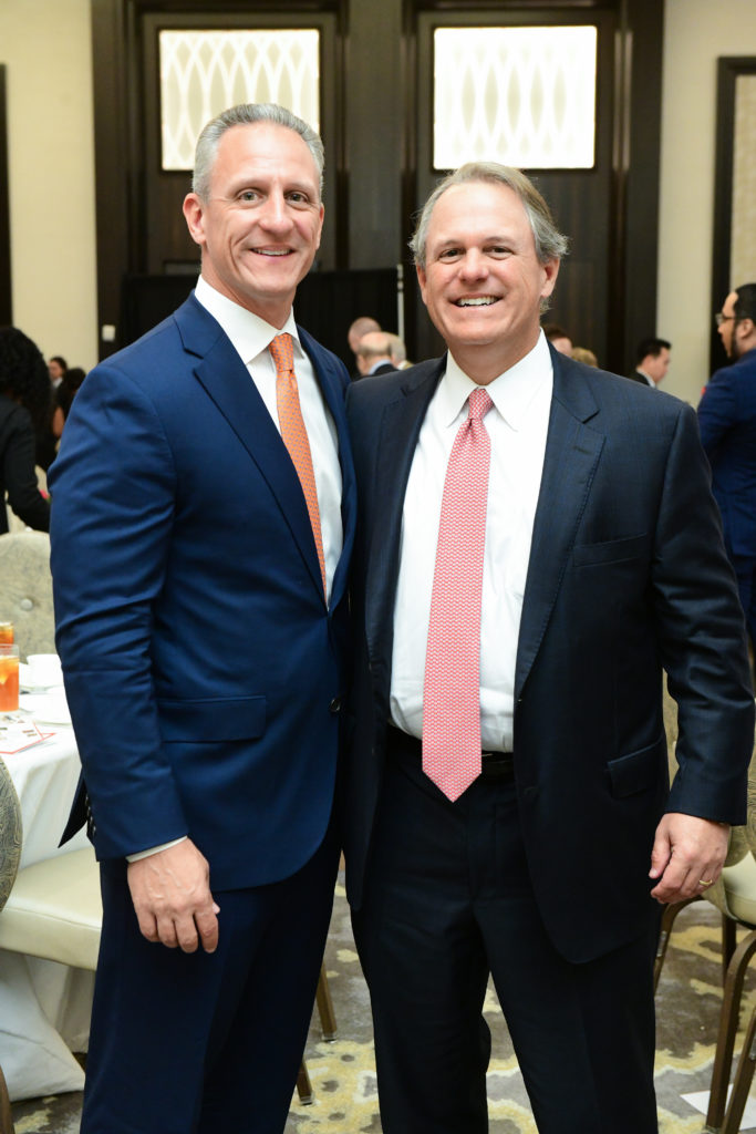 Stuart Ison, Scot Ison at the HARC Let's Talk luncheon at the Post Oak Hotel. (Photo by Daniel Ortiz)