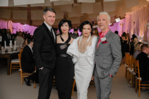 Sverre & Carrie Brandsberg-Dahl, Duyen & Marc Nguyen at Studio Menil’s Paper Ball (Photo by Johnny Than)