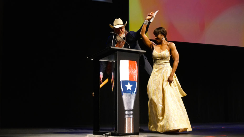 Ray Benson, Lauren Anderson at the Texas Medal of Arts Awards in Austin. (Miguel Angel photo)