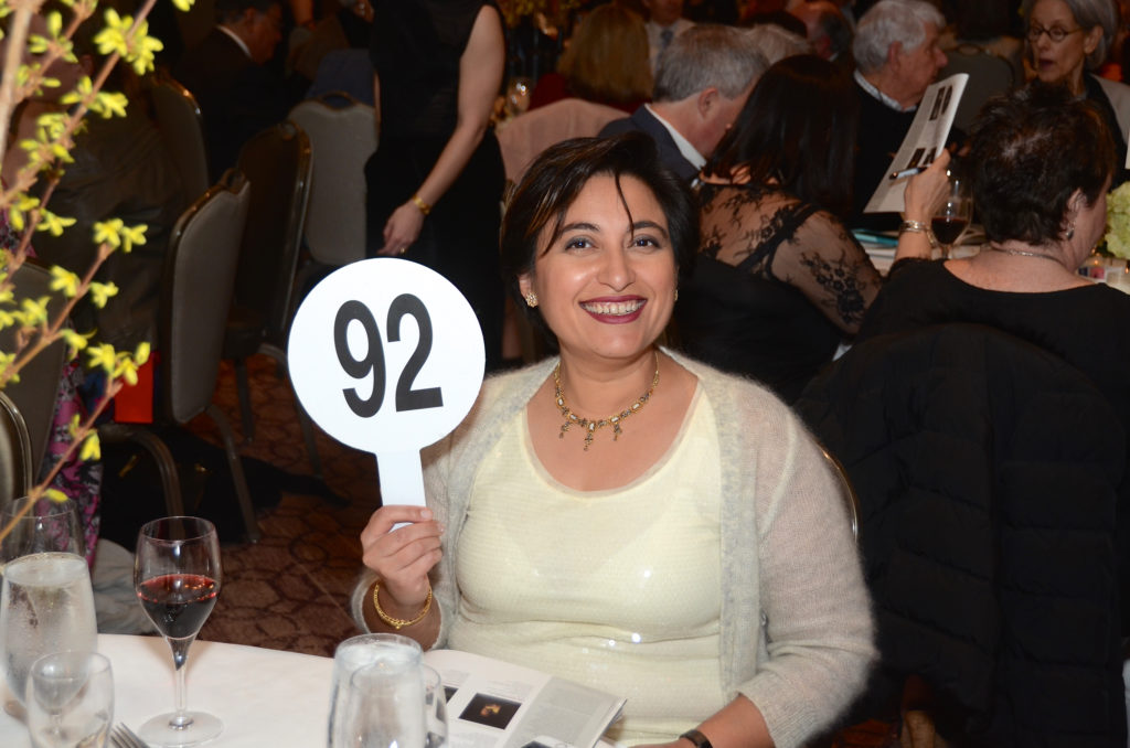 Tayyba Kanwal at Houston Center for Photography 2019 Print Auction. (Photo by Roswitha Vogler)