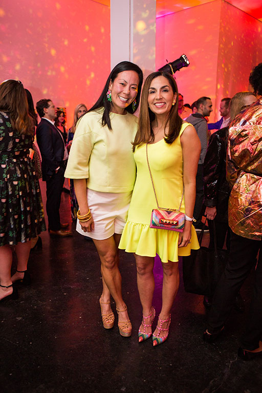 Ting Bresnahan, Julie Chen at Lawndale's A Kitschy Evening (Photo by Laura Burlton)