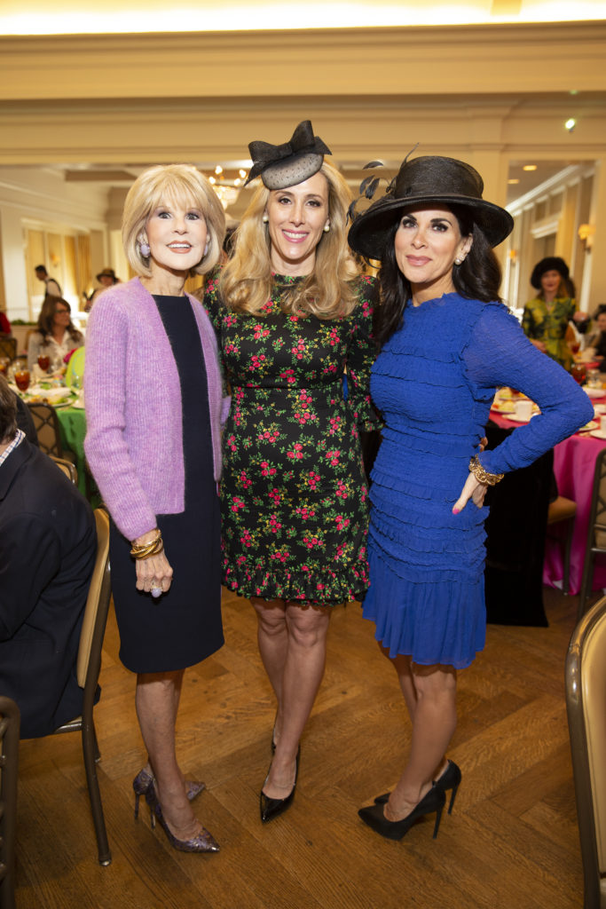 Virginia Steppe, Christie Sullivan, Alissa Maples at the Easter Seals of Greater Houston Hats Off to Mothers luncheon. (Photo by Jenny Antill Clifton)