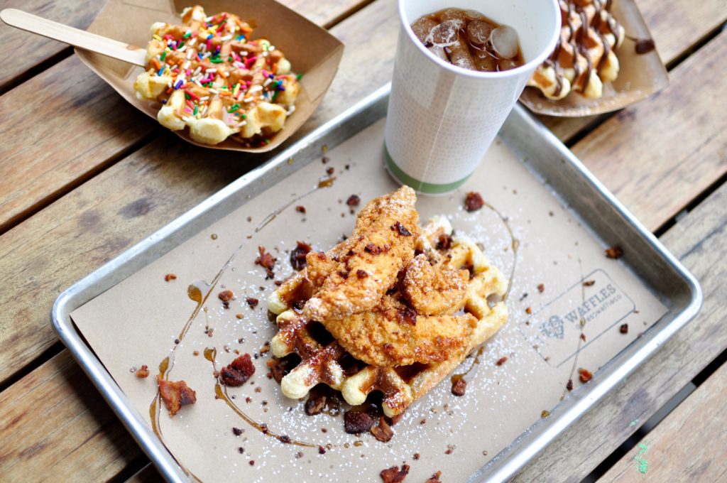 Press Waffle Co. has chicken & waffles called the Soulman. Courtesy of Press Waffle Co.