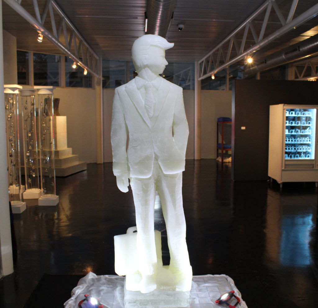 Ti-Rock Moore's take on the current presidency, recently mounted at HMAAC.