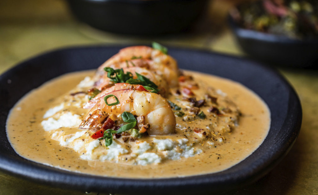 Shrimp and grits is its own kind of staple. (Photo by Jeremiah Jones)