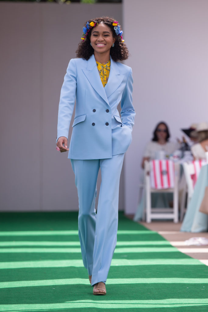 Gabriela Hearst pantsuit at the Tootsies ROCC Tennis Tournament Luncheon