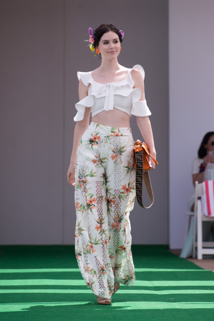 PatBo on the catwalk at the Tootsies ROCC Tennis Tournament Luncheon