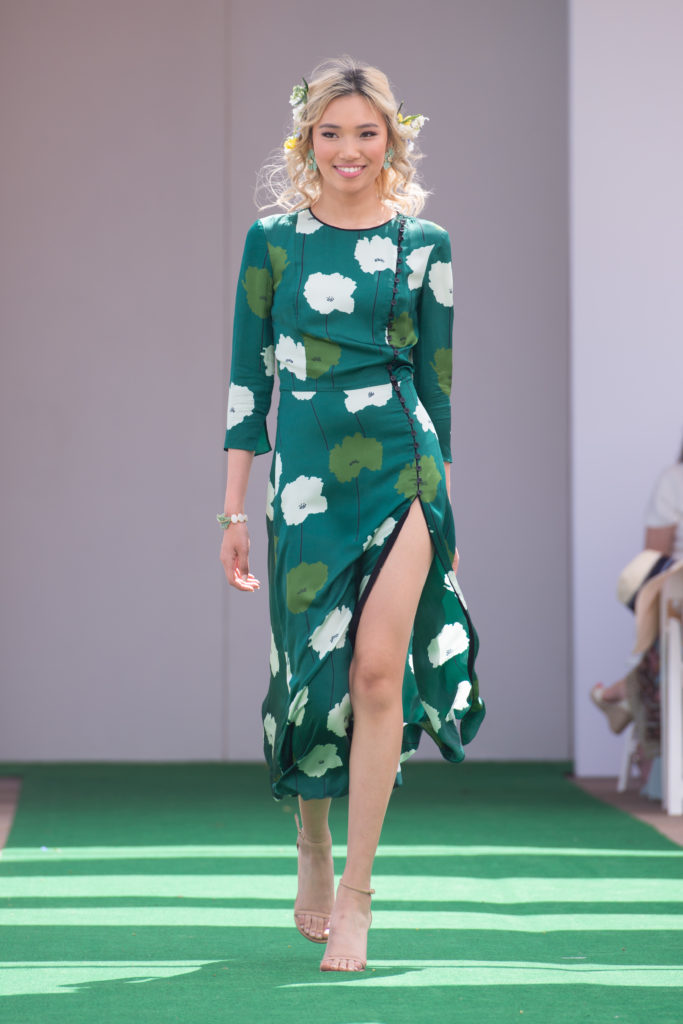 Carolina Herrera on the catwalk at the Tootsies ROCC Tennis Tournament Luncheon