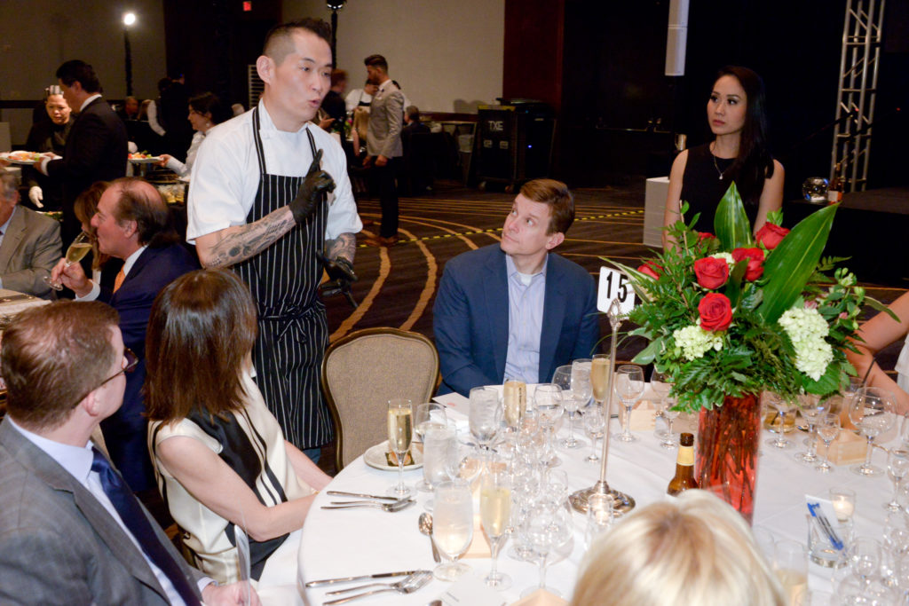 Billy Kin of Blackbird Izakaya at the Youth Development Center Bon Vivant (Photo by David Postma, Genesis Photographers)