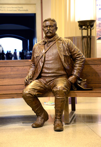 Visitors to the American Museum of Natural History in New York will encounter Ivan Schwartz / Studio EIS' public artwork in this sculpture of President Teddy Roosevelt. (Courtesy Ivan Schwartz / Studio EIS)