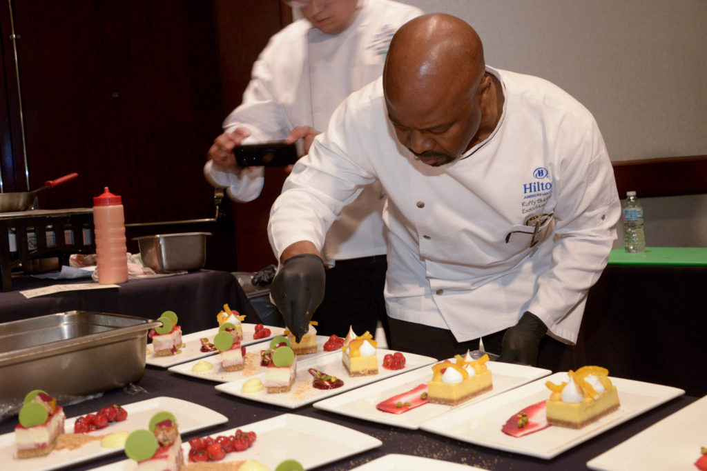 The Hilton Americas chef Ruffy Sulaiman joins the Youth Development Center Bon Vivant (Photo by David Postma, Genesis Photographers)