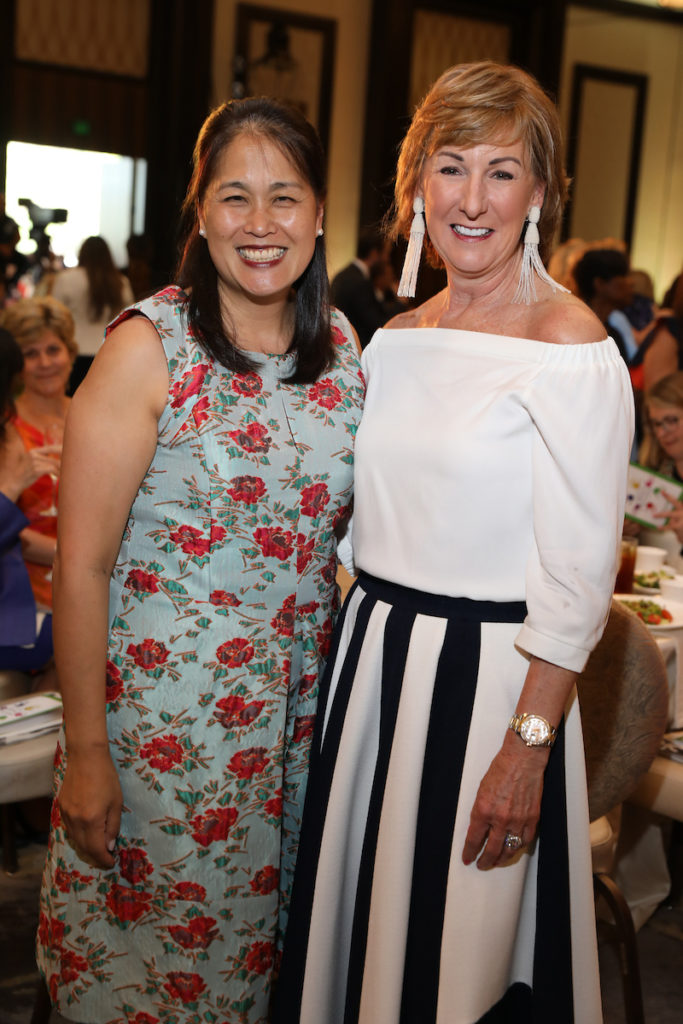 Grace Kim, Shelley Reeves at the Children's Assessment Center Spirit of Spring luncheon.