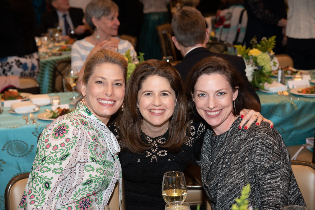 Christine Robertson Morenz, Lisa Helfman, Cullen Geiselman at The Jung Center spring dinner. (Photo by Alexander's Fine Portrait Design, Alexandersportraits.com)