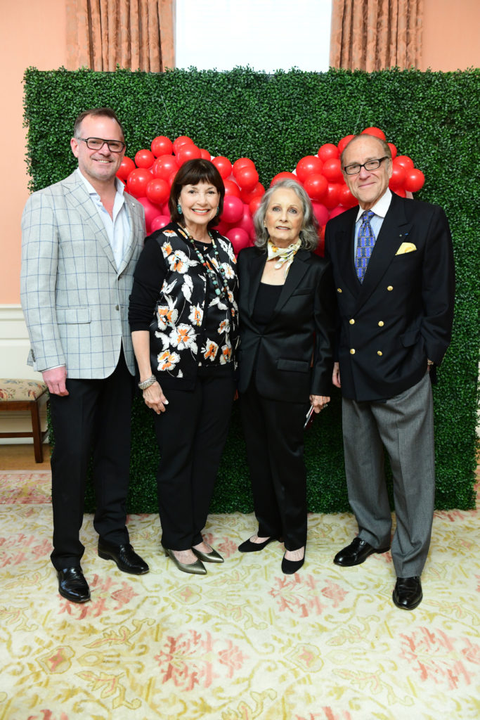 Ronnie Wilbanks, Sharon Dreyer, Bettty Hemus, Robert Sakowitz at the Cherish Our Children International luncheon. (Photo by Daniel Ortiz)