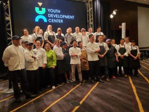 The talented crew of chefs cooking up a storm at the Youth Development Center Bon Vivant (Photo by Shelby Hodge)